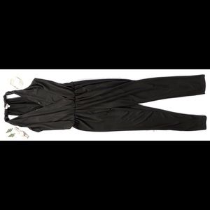 Black Tapered Leg Romper